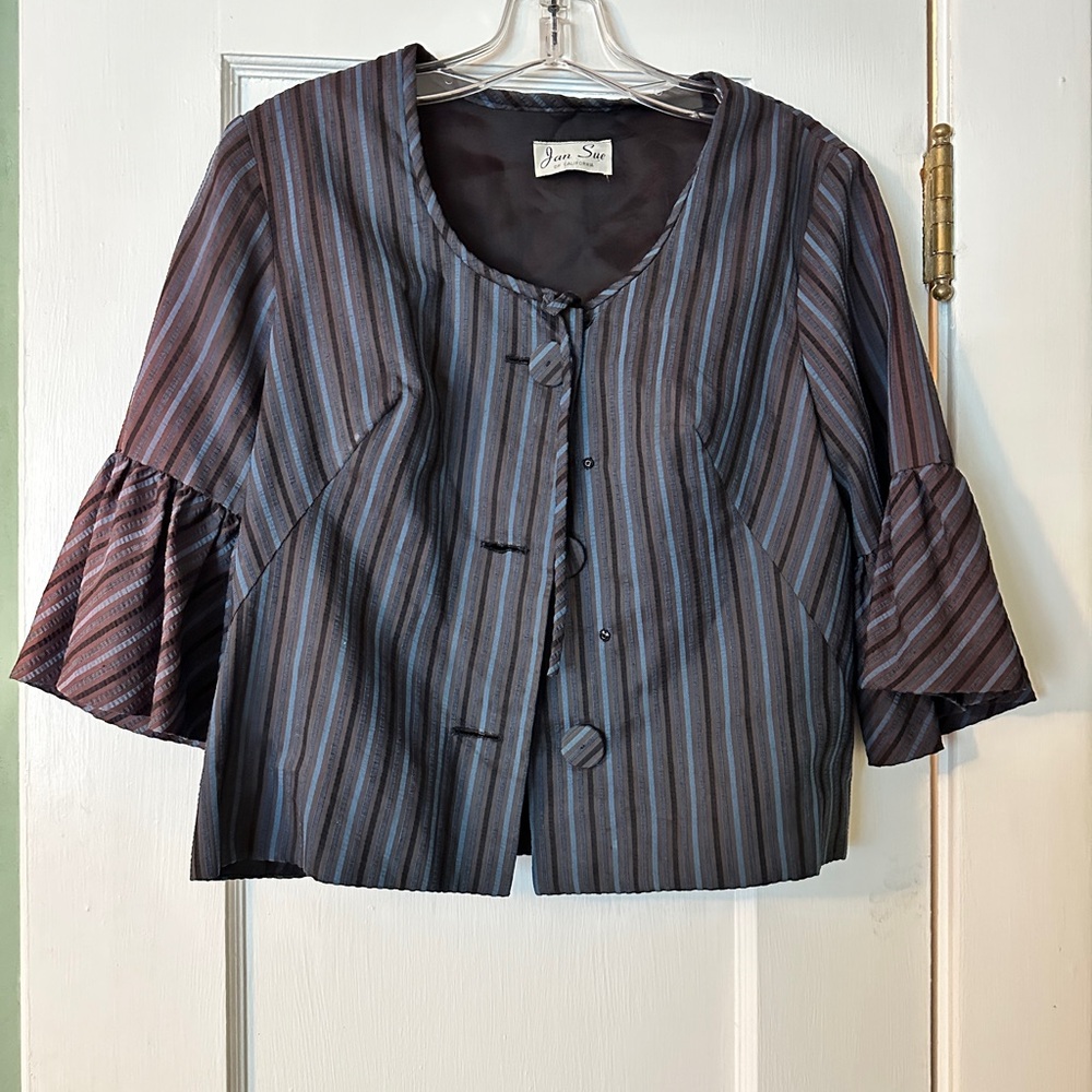 Jan Sue vintage Striped set jacket and skirt